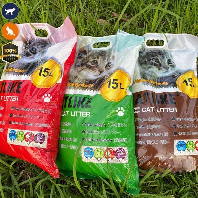 Cát vệ sinh cho mèo cát like 15L mùi cafe