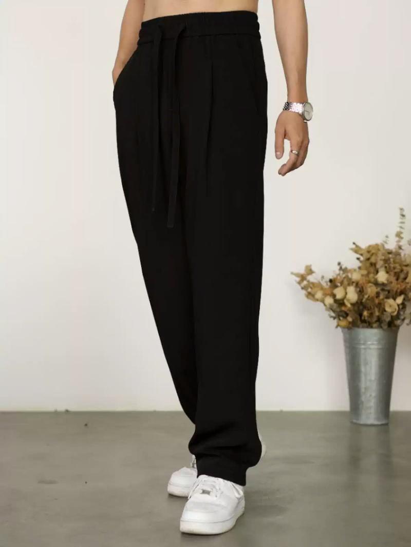 Product Introduction of Quần baggy nam cao cấp, chất liệu nỉ mềm mịn - Menswear Nam Có Túi Pants quần jogger cao cấp Sport Tập Thể Dục Tập Gym 6