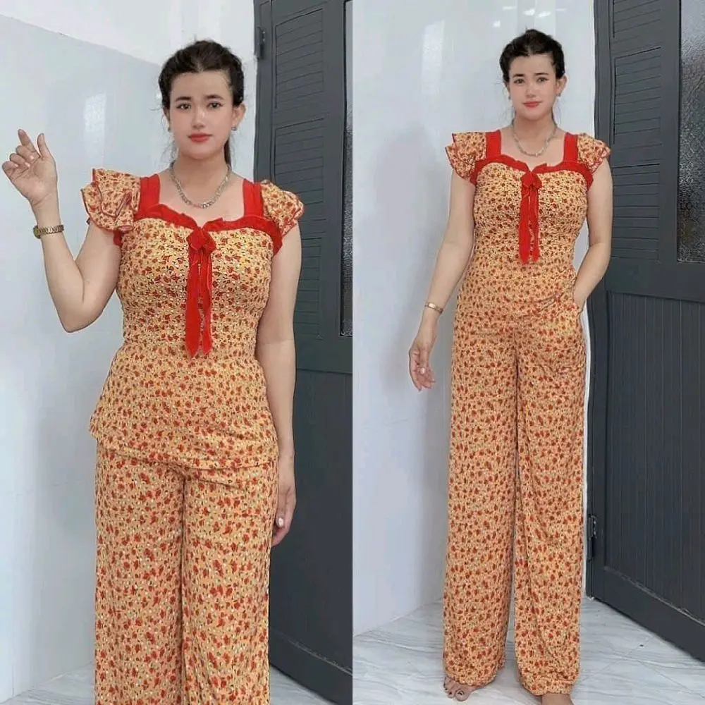 Sét BỘ ỐNG SUÔNG,VẢI THUN ,SIZE 48-78KG .đồ bộ mặc nhà.đồ bộ Tâm Đan.đồ bộ giá rẻ Women Áo Top