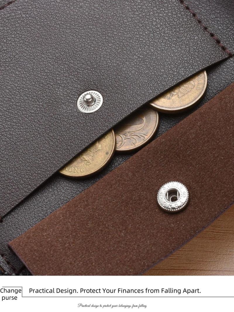 Product Introduction of Men's Vintage Zipper Short Wallet, Multi-functional Large Capacity Card Holder, Casual Trendy Versatile High-quality Daily Wallet for Men 3