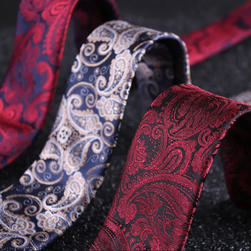 Cà Vạt Polyester, Thiết Kế Hoa Hạt Điều Paisley, Dành Cho Bộ Com Lê Nam, Phong Cách Công Sở Và Trang Trọng, Thích Hợp Cho Đám Cưới, Phiên Bản Hẹp, Rộng 6Cm, Phong Cách Thường Ngày nơ  cài  áo  cử  nhân tie  accessories chuyển  vạt  da 0