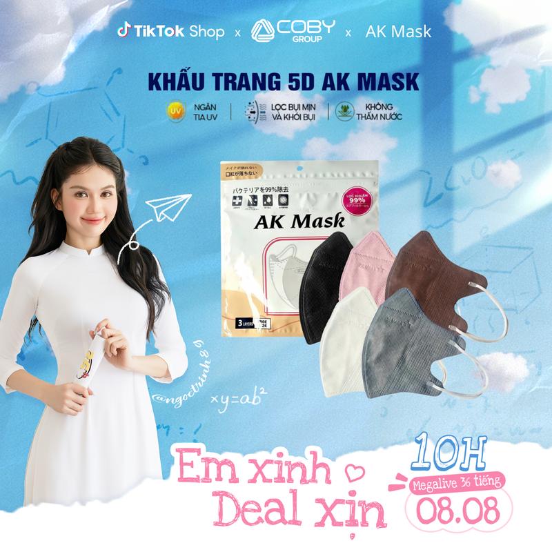 Thùng 500 chiếc Khẩu trang 5D AK Mask Phụ Kiện Accessories Che Mặt
