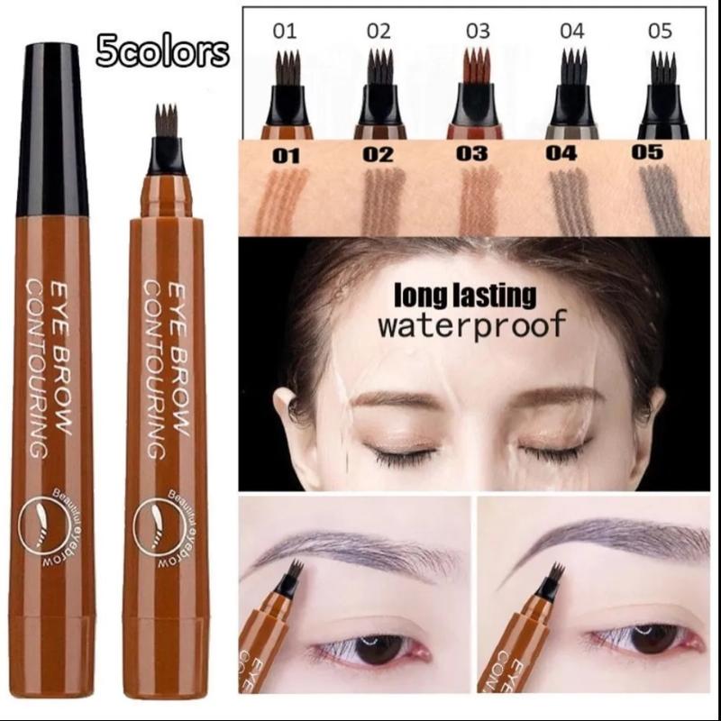 Bộ Trang Điểm Mắt, Bộ Làm Đẹp Mắt, Bao Gồm Mascara, Kẻ Mắt Và Bút Kẻ Lông Mày 4D, Lâu Trôi Và Không Thấm Nước, Lông Mày Uốn Cong, Không Phai, Không Cạo, Trang Điểm Tự Nhiên 1