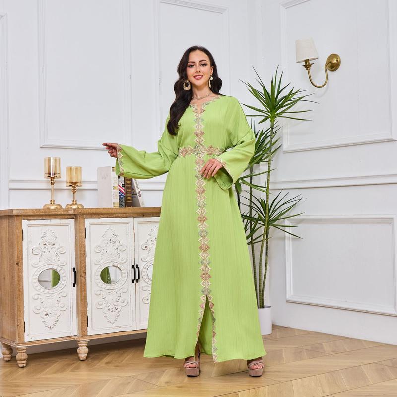 Product Introduction of Áo Choàng Hồi Giáo Ả Rập, Mt051, Phong Cách Trung Đông, Quần Áo Nữ, Thời Trang, Thêu Mới, Váy Thanh Lịch, Giảm Giá 8