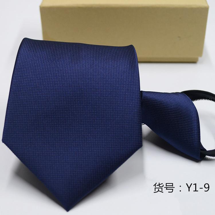 Men's Casual Zipper Tie New Professional Formal Suit Convenient Lazy Tie 1