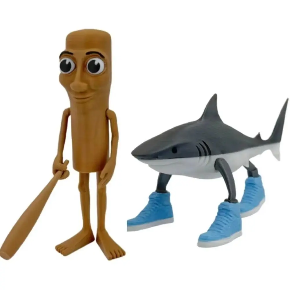 Adults Children Shark Figurine Tungtungsahur Figure Funny Doll Articulated Tralalero Tralala Figure Desktop Decoration Ornament 3D Printed Toy Birthday Gift
