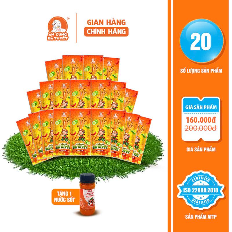 COMBO 20 CHÂN GÀ CHUA CAY - ĂN CÙNG BÀ TUYẾT