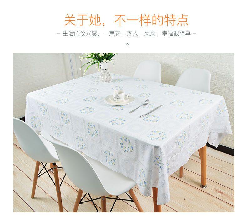 Product Introduction of Khăn trải bàn PVC, không thấm nước, chịu nhiệt và chống dầu, dùng một lần, đệm Bàn ăn, hình chữ nhật, keo nhựa, vải Bàn trà, Bàn phòng Khách, đồ gia dụng 4