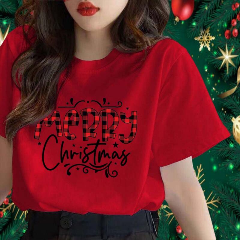 Merry Christmas shirt Santa Claus Colorful women Short Sleev - TikTok ...