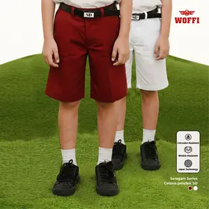 Seragam SD Woffi Celana Pendek Karet Merah dan Putih