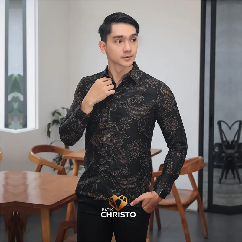 Kemeja Batik Slimfit Lapis Furing Premium 1038 Batik Christo 1