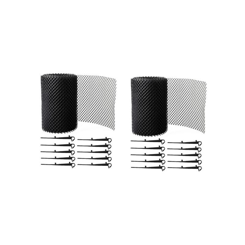 Strainer 2 Set Gutter Guard Mesh Protector Screen Roll Anti- - TikTok ...