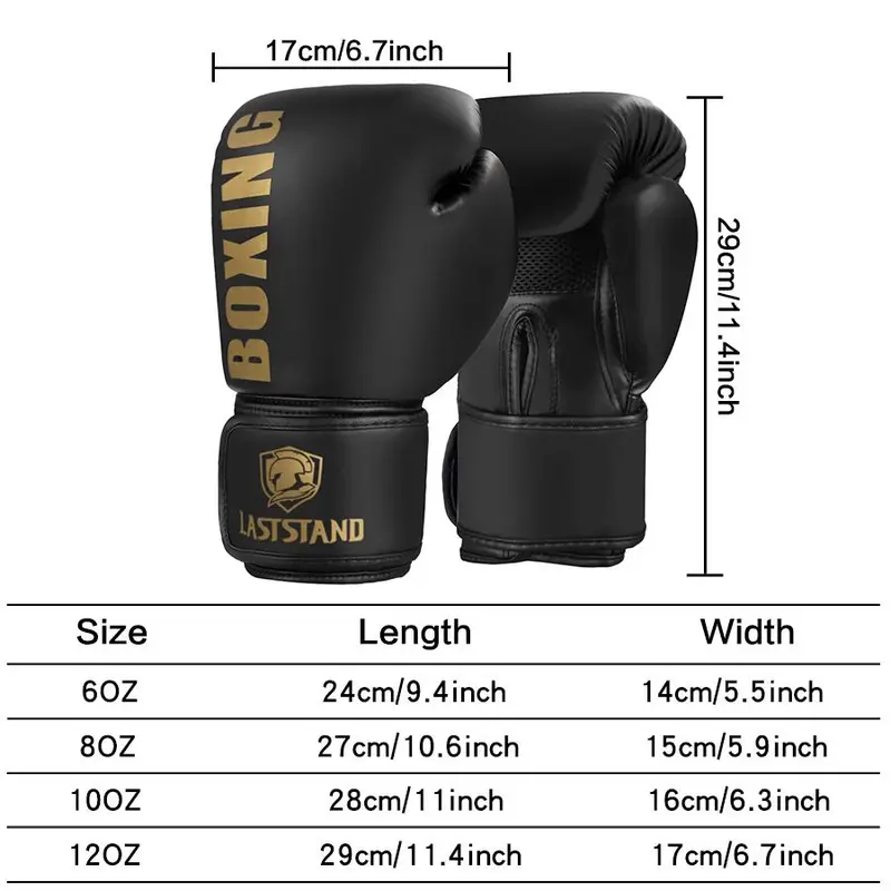 Thickened Boxing Gloves for Training, 1 Pair Professional Boxing Gloves for Men & Women, Sports Equipment for Home Gym, Summer Gifts, Christmas Gift 1