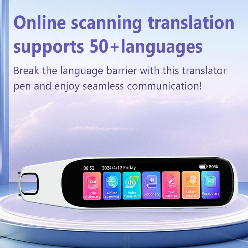 Intelligent Translation Pen, Rechargeable Multifunctional Online Scanning Translation Pen, Instantly Translated Pen, 134 Languages Translation Pen for Travel, Business, Study, Ideal Gift Choice 4