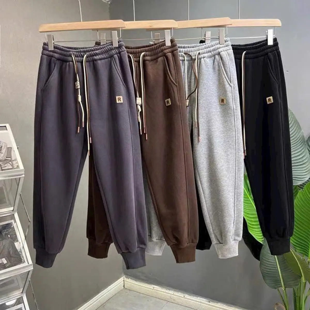 Quần Nữ Bo Gấu Chất Nỉ 2 Da Phong cách Hàn Quốc-((không có lớp Nỉ trong) KL Women Pants