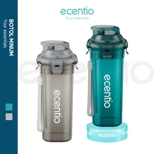 ecentio botol air minum Portable 500ml Olahraga bottle tail benning Anti Bocor BPA free dengan saringan teh