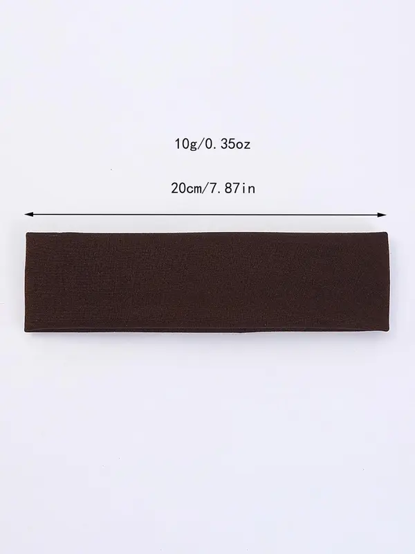Solid Color Hair Band, Sweat Absorbing Hair Band, High Elasticity Hair Band for Women & Men, Fashion Hair Accessories for Gym Workout Running 1