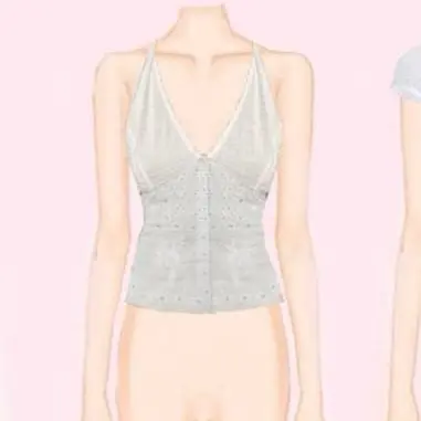 Sophia Top áo cổ yếm có khoá kéo
