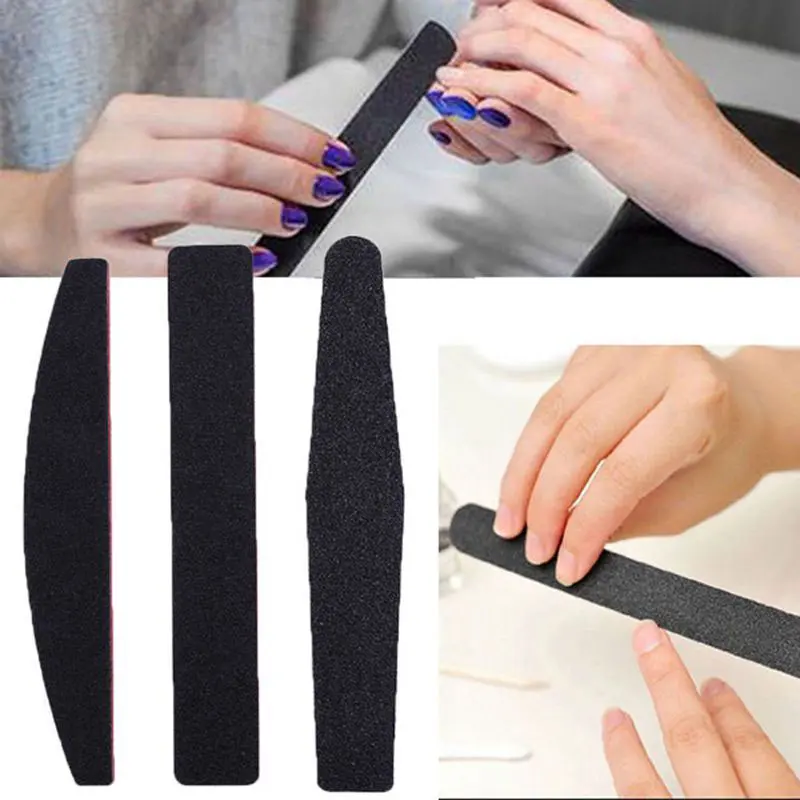 1Pcs Sandpaper Nail Sanding Grinding Polishing Buffer Nail Art Tool Manicure Double-Side Sand