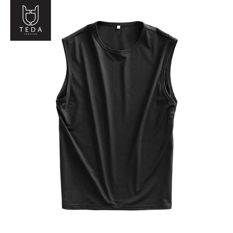 Áo thun Tanktop Nam Màu Đen Thun Lạnh Thể Thao Sport