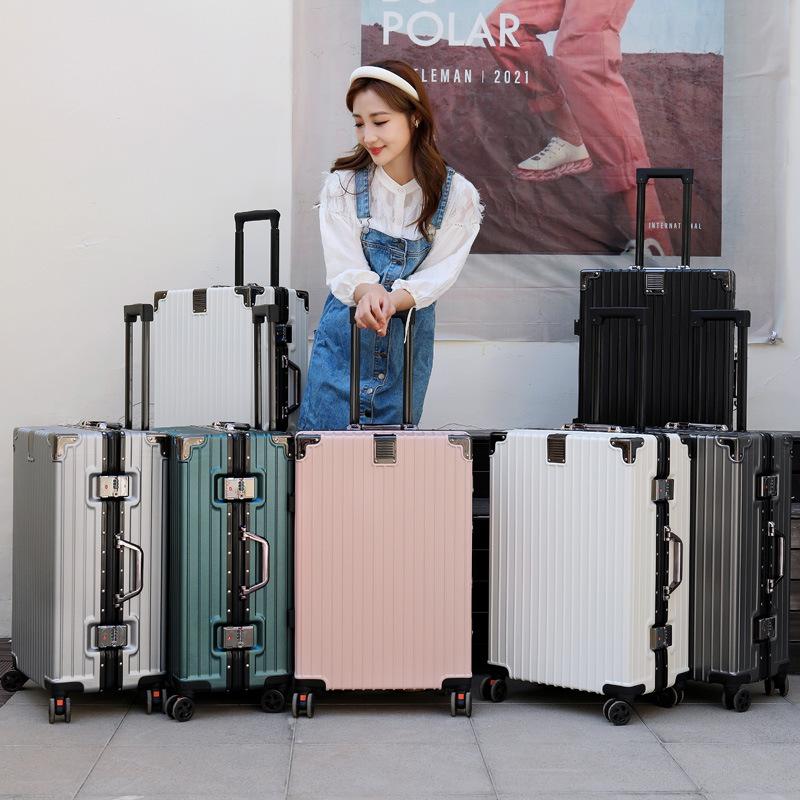 Vali Khung Nhôm Sức Chứa Lớn, Hàng Mới Về, Bánh Xe Thông Dụng Vali Ưa Nhìn Thích Hợp Đi Du Lịch, Thời Trang Đô Thị