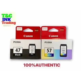 Original CANON PG-47 & CL-57s / 57 Ink Cartridge *Ready Stock* Cartridges Office