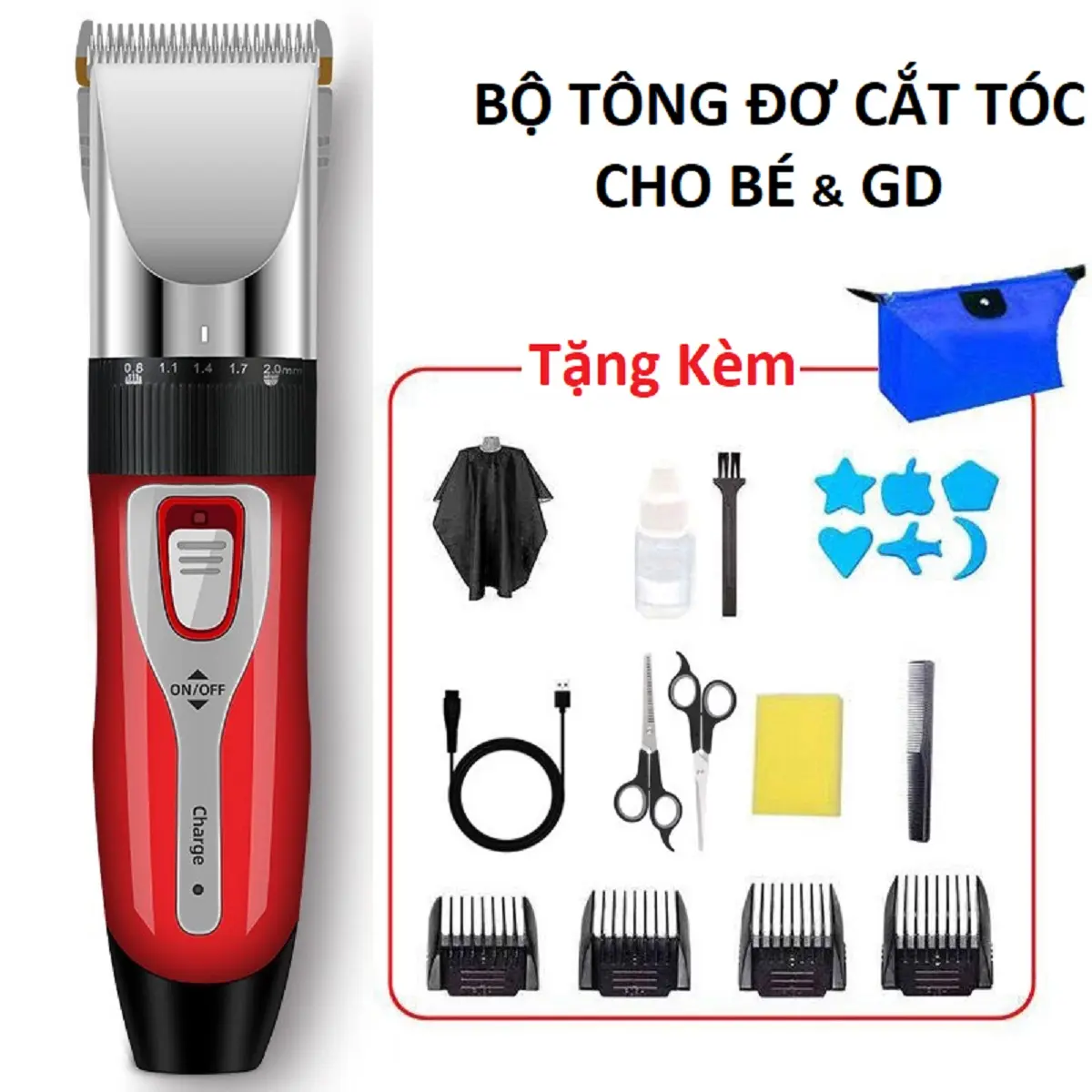 Tông đơ cắt tóc cho bé và gia đình, Tăng đơ cắt tóc