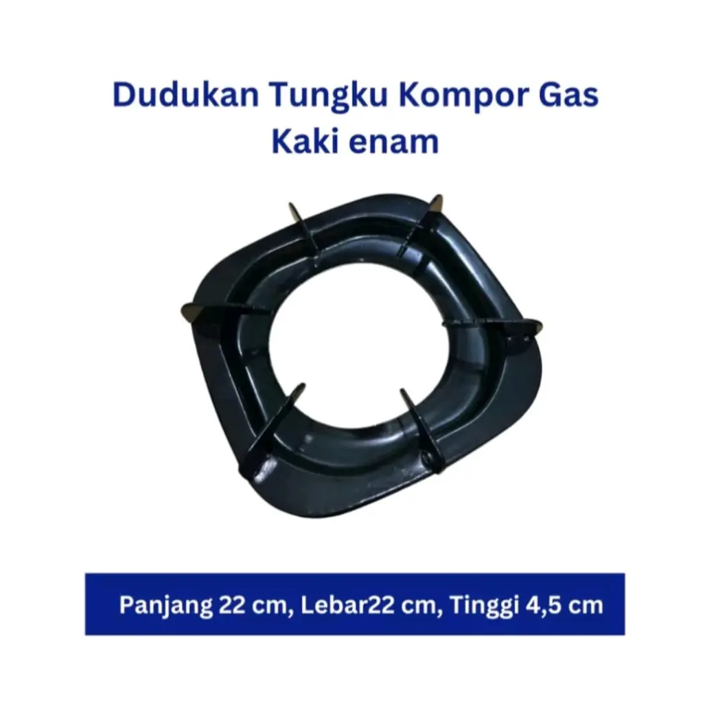 Hot Item!!! Tatakan Tungku Kompor Gas Rinnai Kaki 6 RI 712 BGX RI 602 BGX Dll baru hitam
