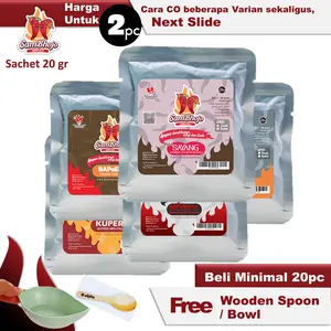 SamBhojo Sambal Sachet Paket 2pc Sambal Baby Cumi, Sambal Teri, Sambal Paru, Sambal Bawang, Sambal Terasi, dll Kemasan Sachet 20gr