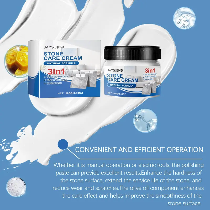 Stone Care Cream, Tile & Stone Maintenance Floor Refurbishment Cream, Floor Care Cream, Professional Paint Supplies & Tools 4