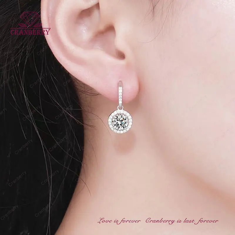 OS1-E03 Anting  princess round |Anting wanita elegan high quality Grade VVS1 original store cantik elegan  lapis anti karat anti luntur anti berubah warna garansi 1 tahun E03 1