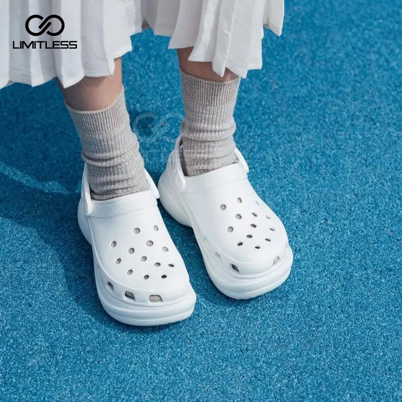 Limitless Sandal Fuji Polos Selop Wanita  Sendal Cewek Slip On Sendal Wanita Wedges Terbaru Kekinian Karet 4