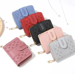 Dompet Lipat Wanita Dompet Compact Koin Wanita Korean Style Kartu