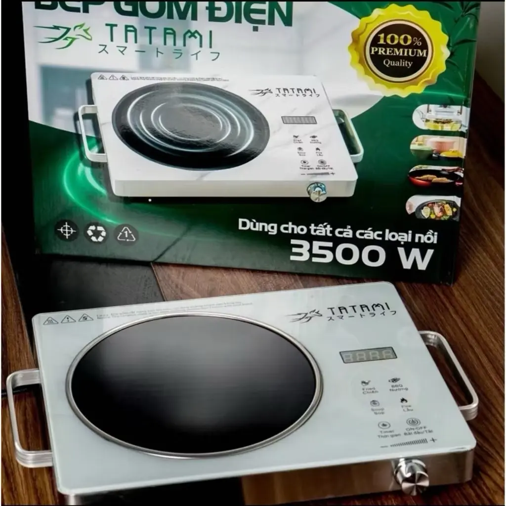 ￼Bếp hồng ngoại cao cấp TATAMI,Bếp hồng ngoại đa năng công suất cao 3500W không kén nồi không bức xạ tiết kiện điện