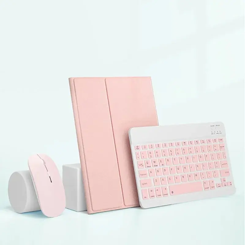 Book Cover Hu4wei Matepad SE 11 2024 Leather Flip Case Keyboard Wireless Mouse Bluetooth Sarung Casing Bahan Kulit protection cases Kulit PU Tab 7