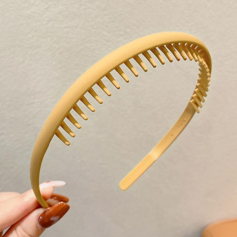 Toothed anti slip pressure broken hair simple hair clip headband 7