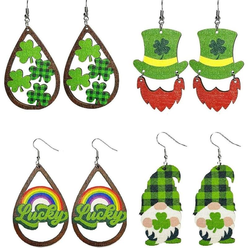 Lucky Acrylic Rainbow Earrings Lucky Acrylic Rainbow Earrings