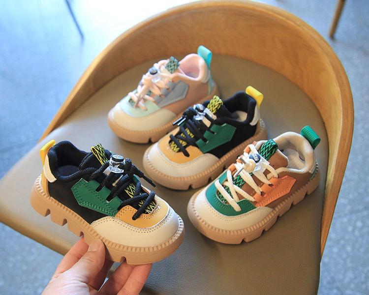 Product Introduction of Good-looking Children's Shoes Children's Dad Shoes Fashion Leather Shoes Spring and Autumn Boy Shoes Children Children's Sneakers new  running cleats 6