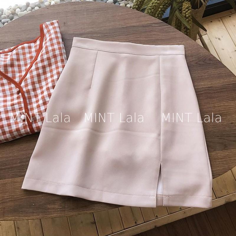 Chân Váy Chữ A Chân Váy Công Sở Đẹp Cho Nữ Phong Cách Hàn Quốc Xẻ Bên - Hàng Loại 1 4