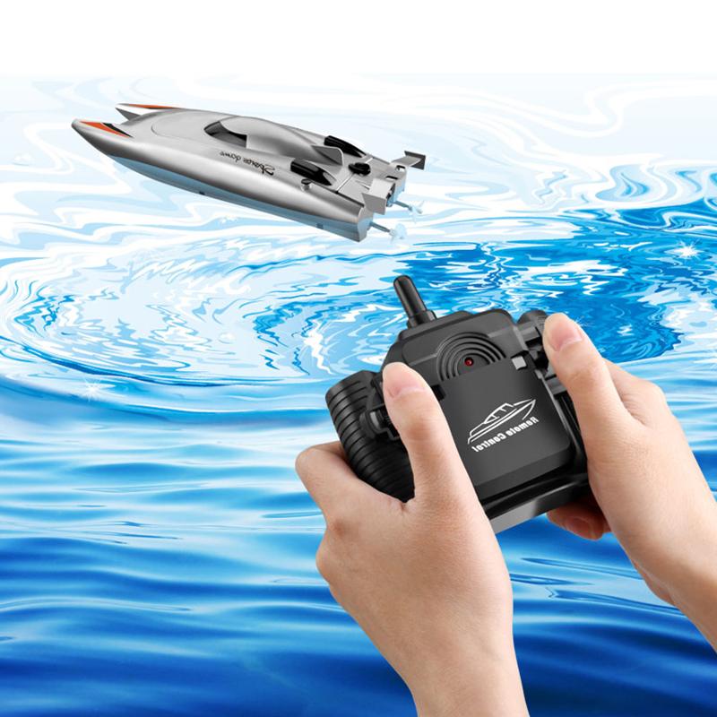 Product Introduction of เรือแข่ง ความเร็วสูง 2 ช่อง มอเตอร์คู่ รีโมทคอนโทรล ใช้แบตเตอรี่ สำหรับเด็ก 54