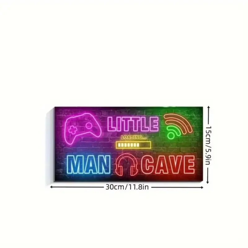 Retro Video Game Neon Wall Sign, Glow in The Dark Gaming Room Decor, Cool Hanging Art for Bedrooms & Game Rooms, Stylish Youth Decor with 80s/90s Arcade Vibes 1