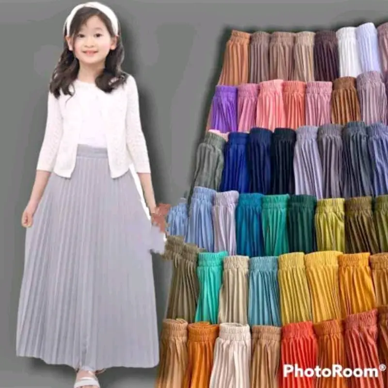 PAKET 4 PCS ROK PLISKET ANAK USIA 6-10 TAHUN Fashion 6