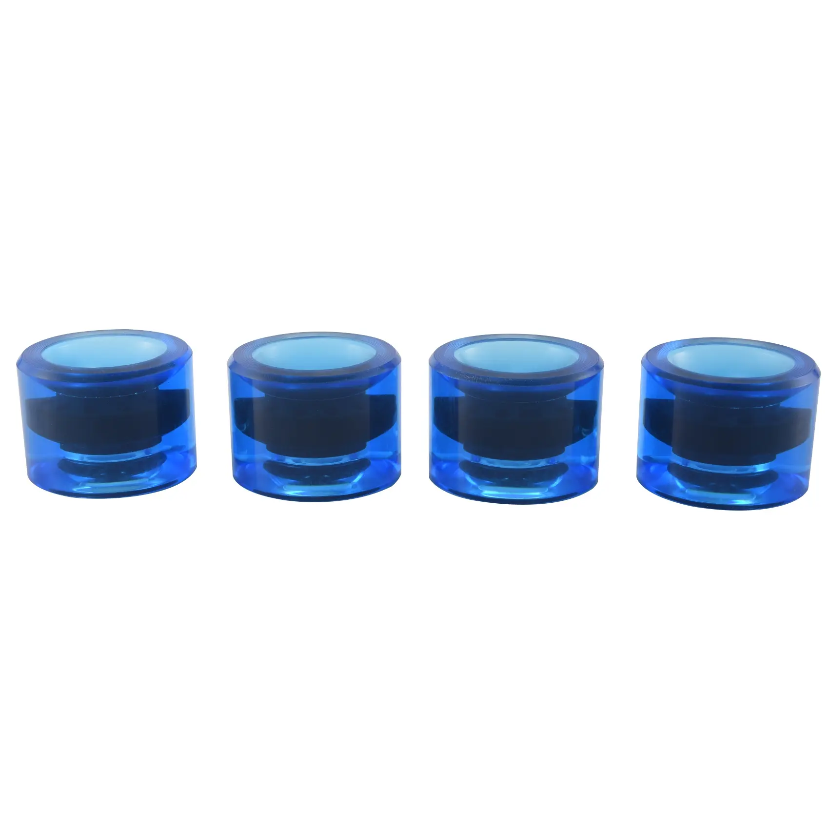 4Pcs Blank Longboard Cruiser Skateboard Wheels 70X51mm 80A Translucent Blue Longboard Parts