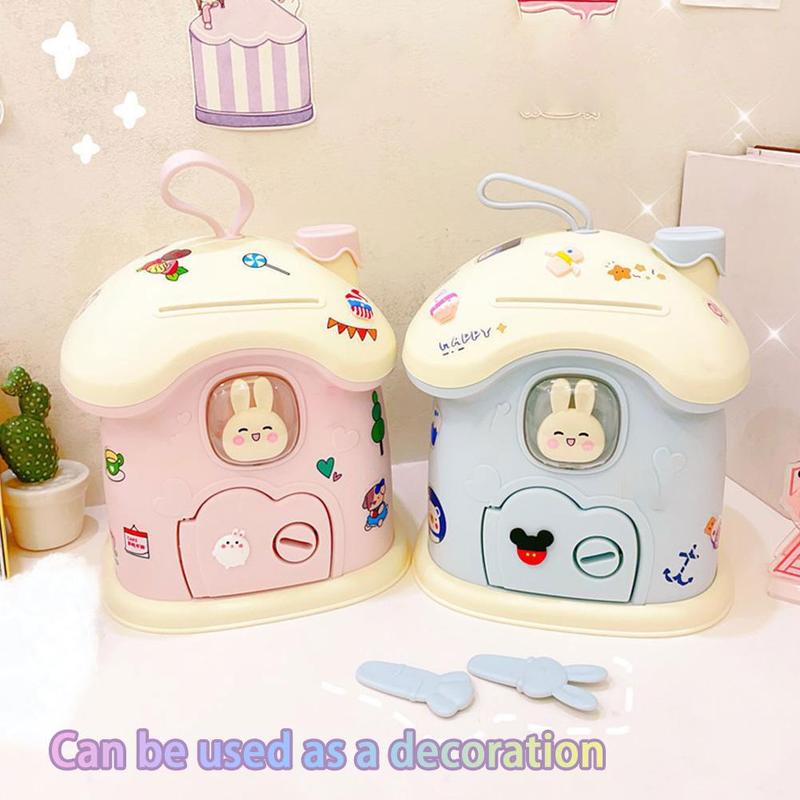 Product Introduction of Cute Cartoon Small House Money Bank Children's Gift Jar Savings B2D1 35