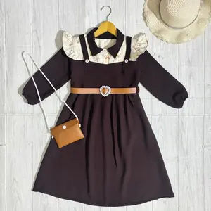 terlaris Gamis Anak Perempuan Lucu (Free Sabuk dan Tas) Usia 1-9 Tahun Terbaru Model Motif