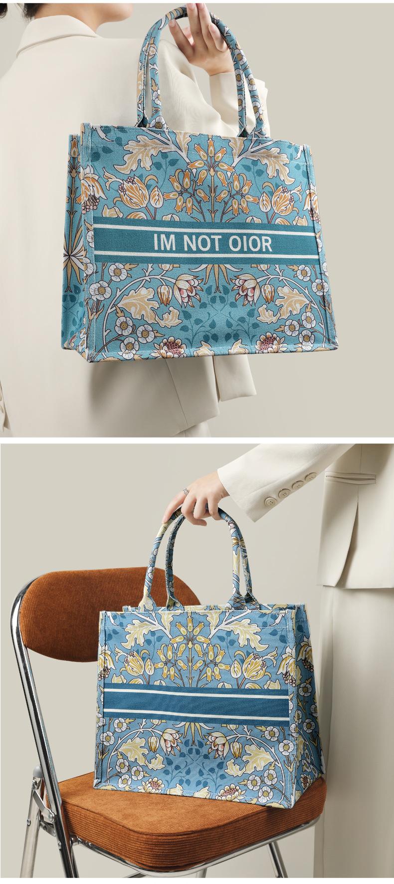 Product Introduction of Women's Bag Women's Bag Thick Retro Canvas Bag Custom in Stock Three-Dimensional Canvas Reticule Environmental Protection Shopping Bag Canvas Tote Bag 19
