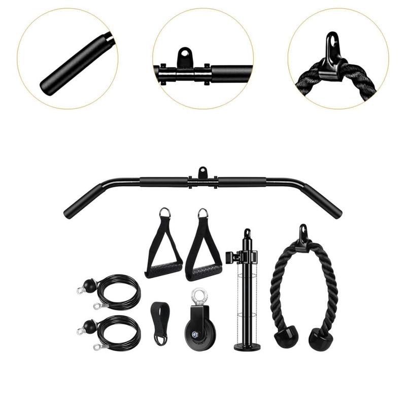Product Introduction of Weight Cable Pulley System, Fitness Equipment, Heavy Duty Sturdy Strength Training Kit for LAT Pull Down Biceps Curl Workout 1