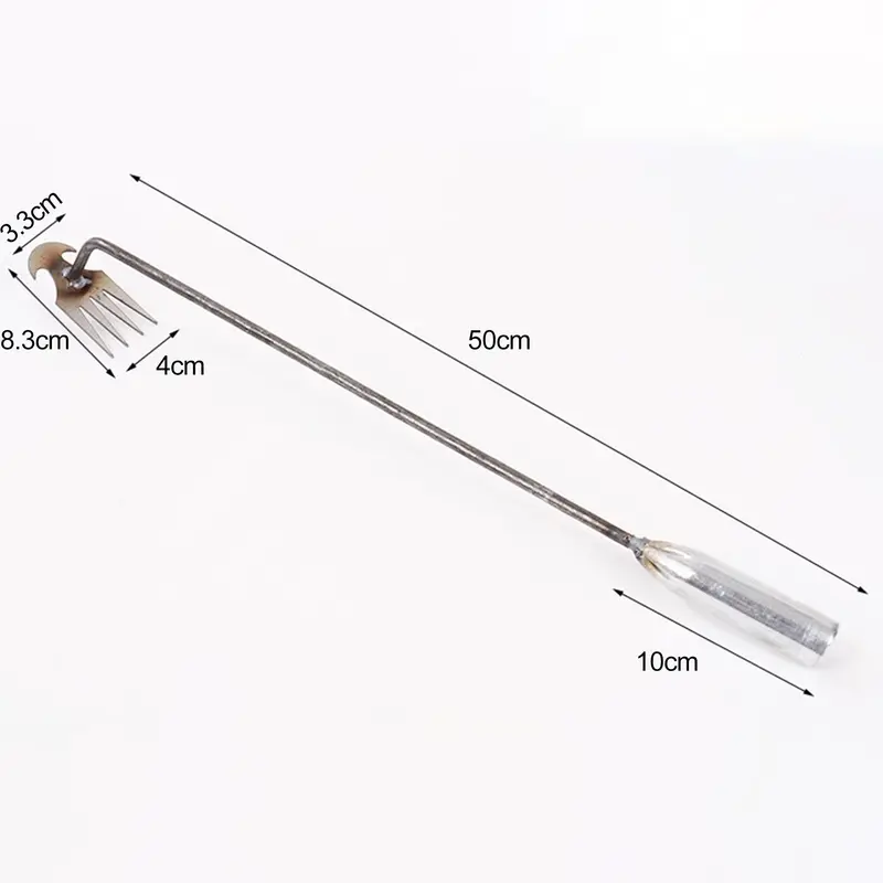 Dụng Cụ Làm Cỏ Lười Biếng, Dụng Cụ Tẩy Cỏ Hai Mục Đích, Cuốc Cỏ 4 Răng, Thép Mangan Rèn, Dụng Cụ Làm Cỏ Cầm Tay 7