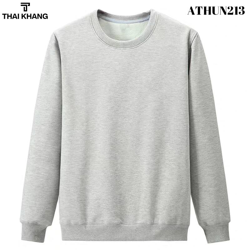  Áo thun nam trung niên dài tay THÁI KHANG loại áo thun thu đông cho người lớn tuổi form dáng rộng rãi thoải mái ATHUN21 Tay Dài Menswear Hoodie 
