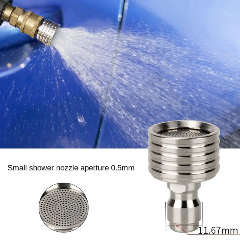 Vòi Rửa Xe Kết Nối Nhanh, 1 / 4 Mới, Chất Liệu Thép Không Gỉ Áp Suất Cao, Vòi Kết Nối Thông Dụng Kích Thước Nhỏ Phụ Kiện Rửa Xe Thông Dụng Thích Hợp Để Rửa Xe 6